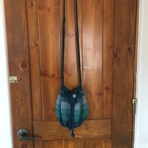 The Sak crochet mini boho bucket Crossbody bag
